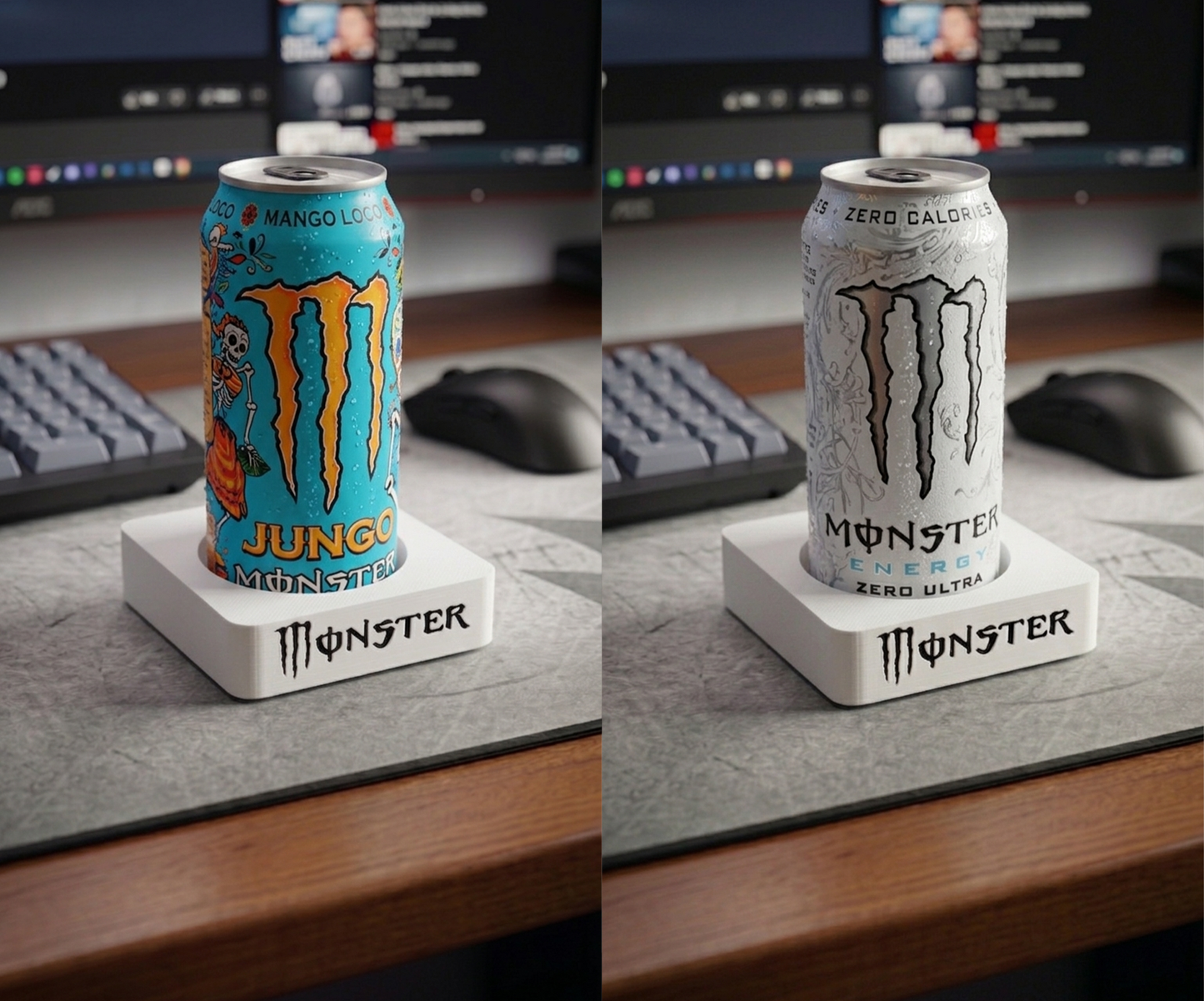 Monster Energy Can Holder – 3D Printed Desk Cup Holder