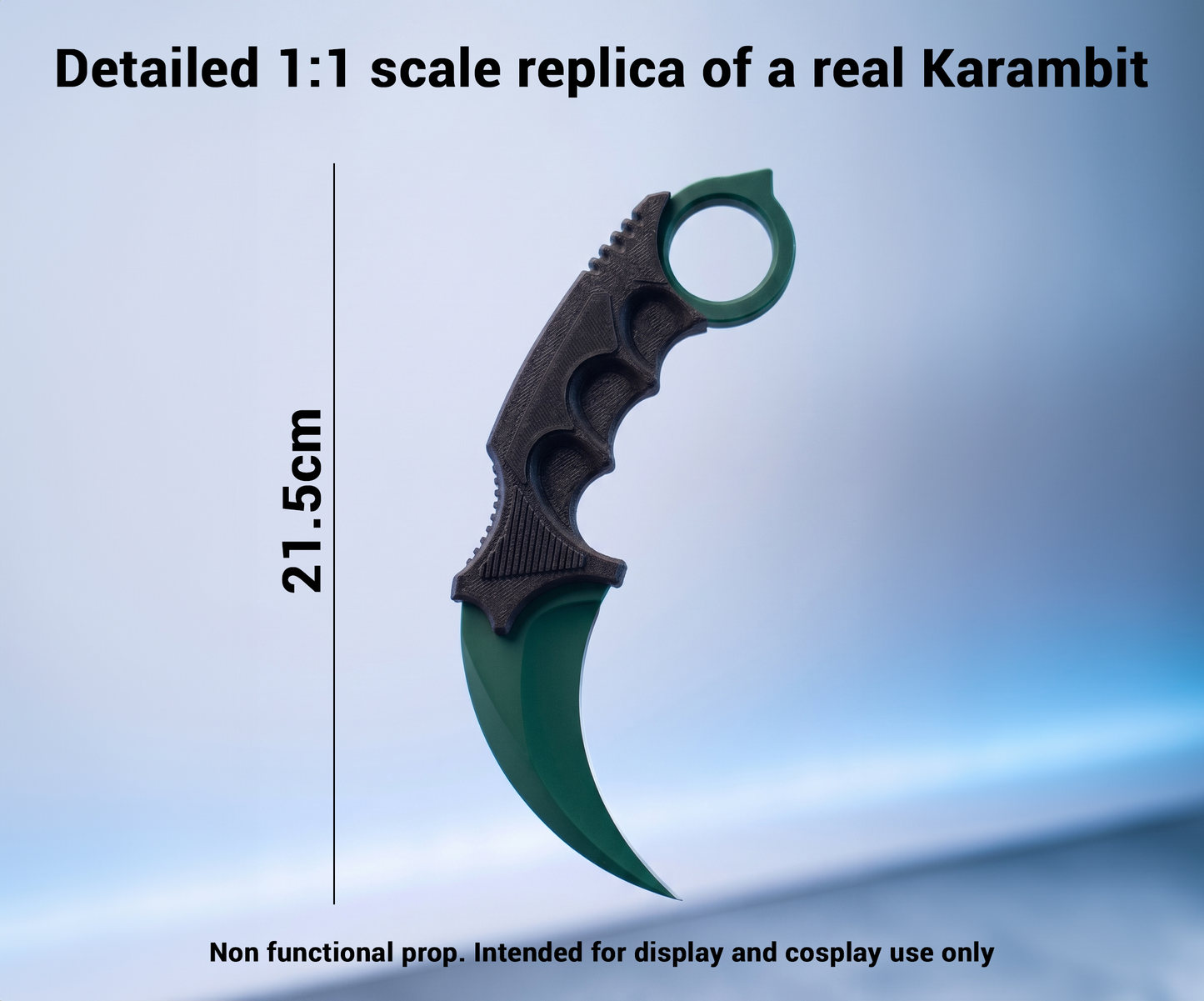CS2 Karambit 1:1 Scale 3D Printed Display Replica